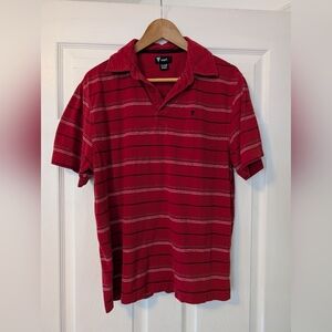 Vintage Y2K Vert Polo Red Men's Size Medium 100% Cotton From The Year 2002